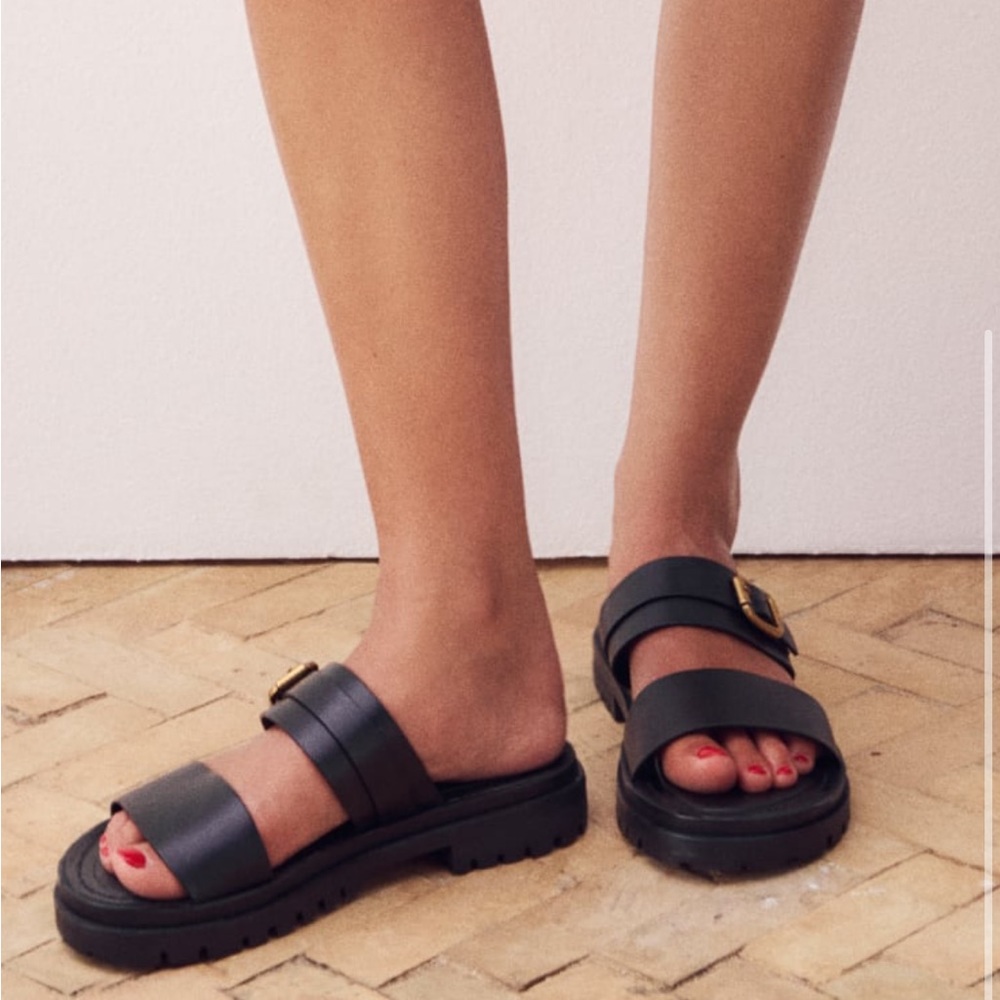 Zara black sandal